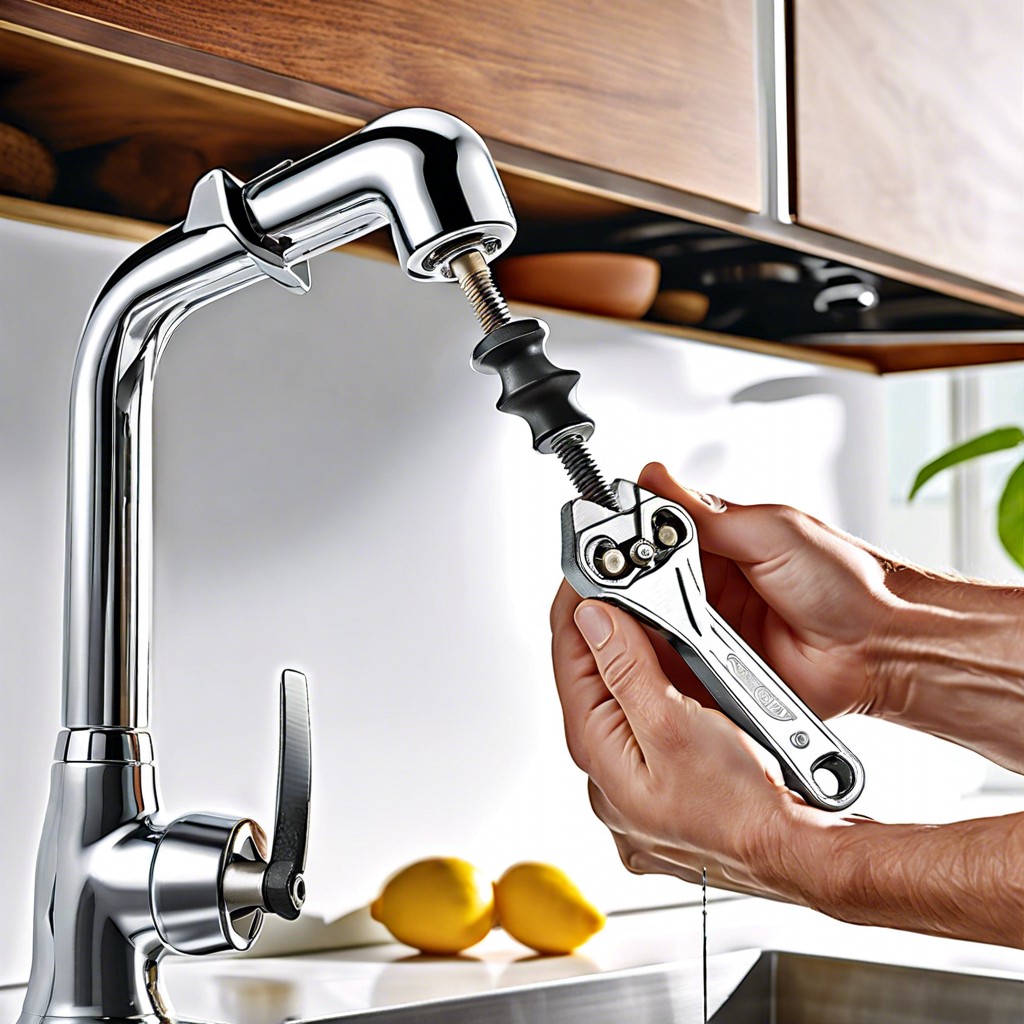 easy way to tighten single handle faucet