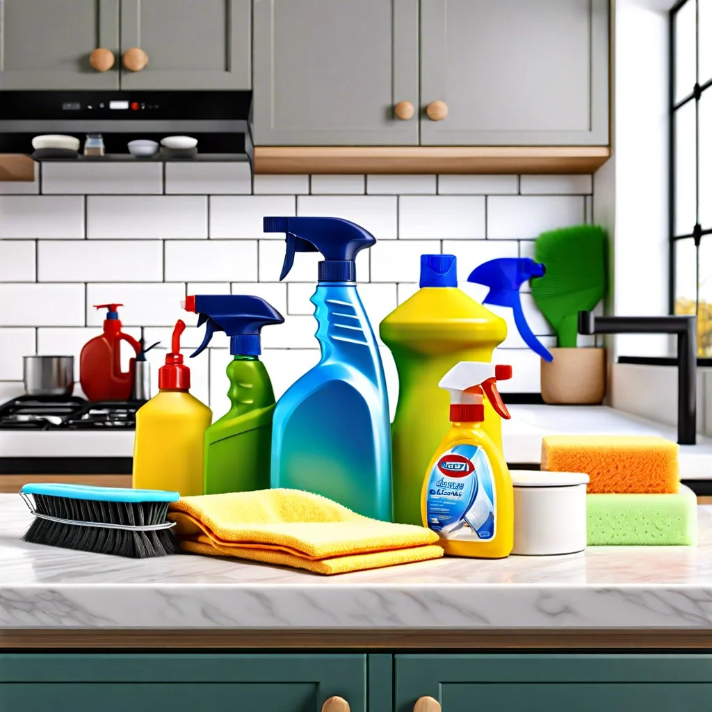 gather cleaning supplies