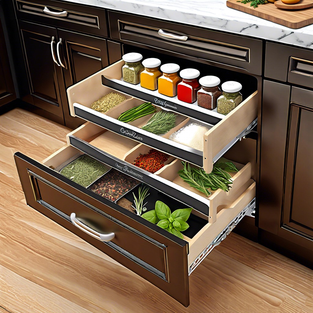 herb and spice rack liner