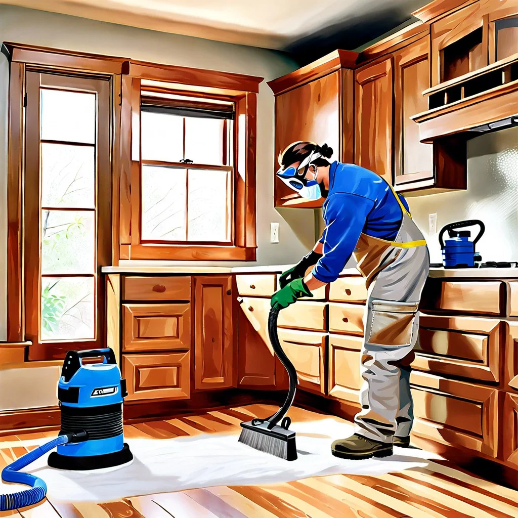 safety considerations for refinishing kitchen cabinets