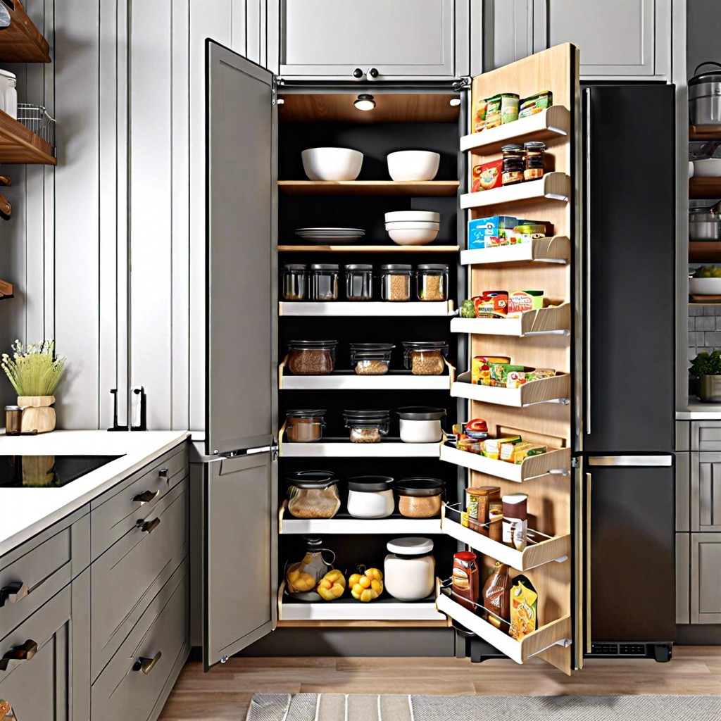 install pull out pantry shelves