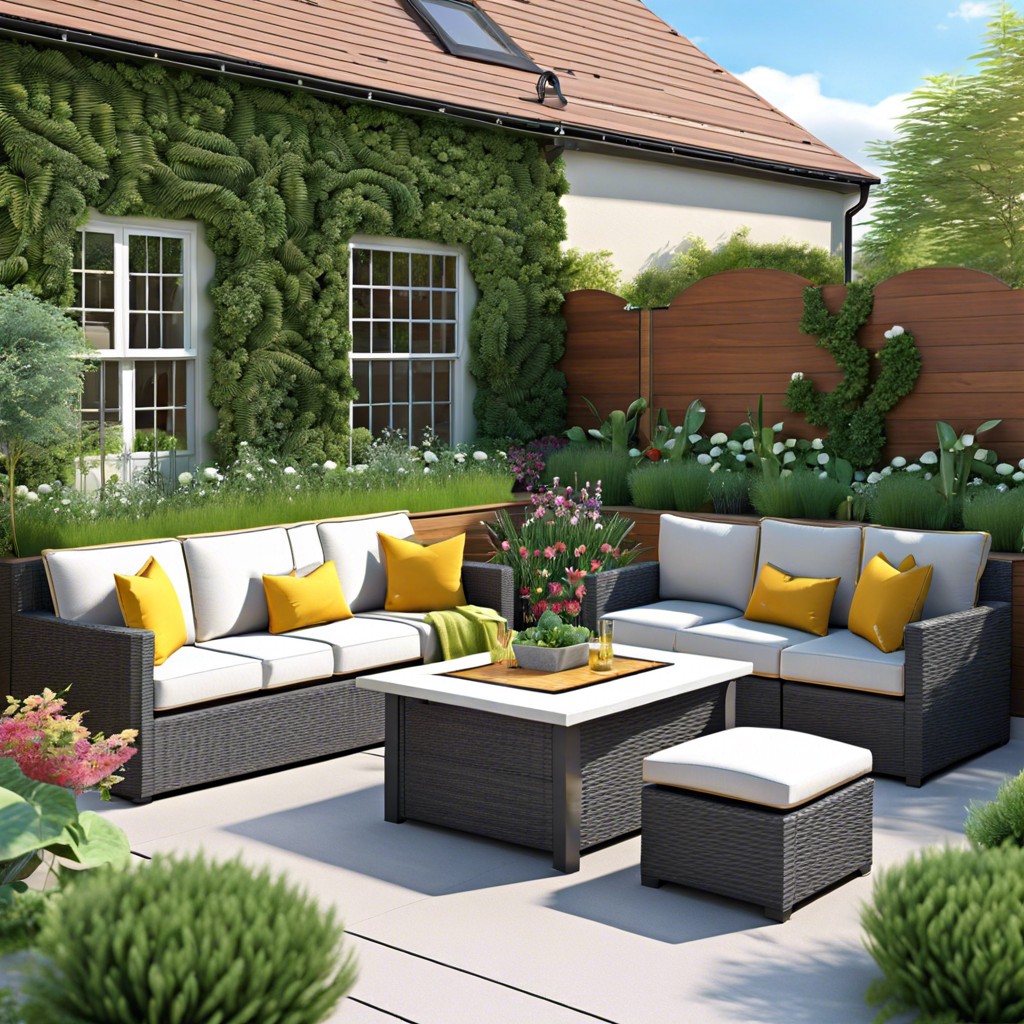 kitchen gardens on patio furniture