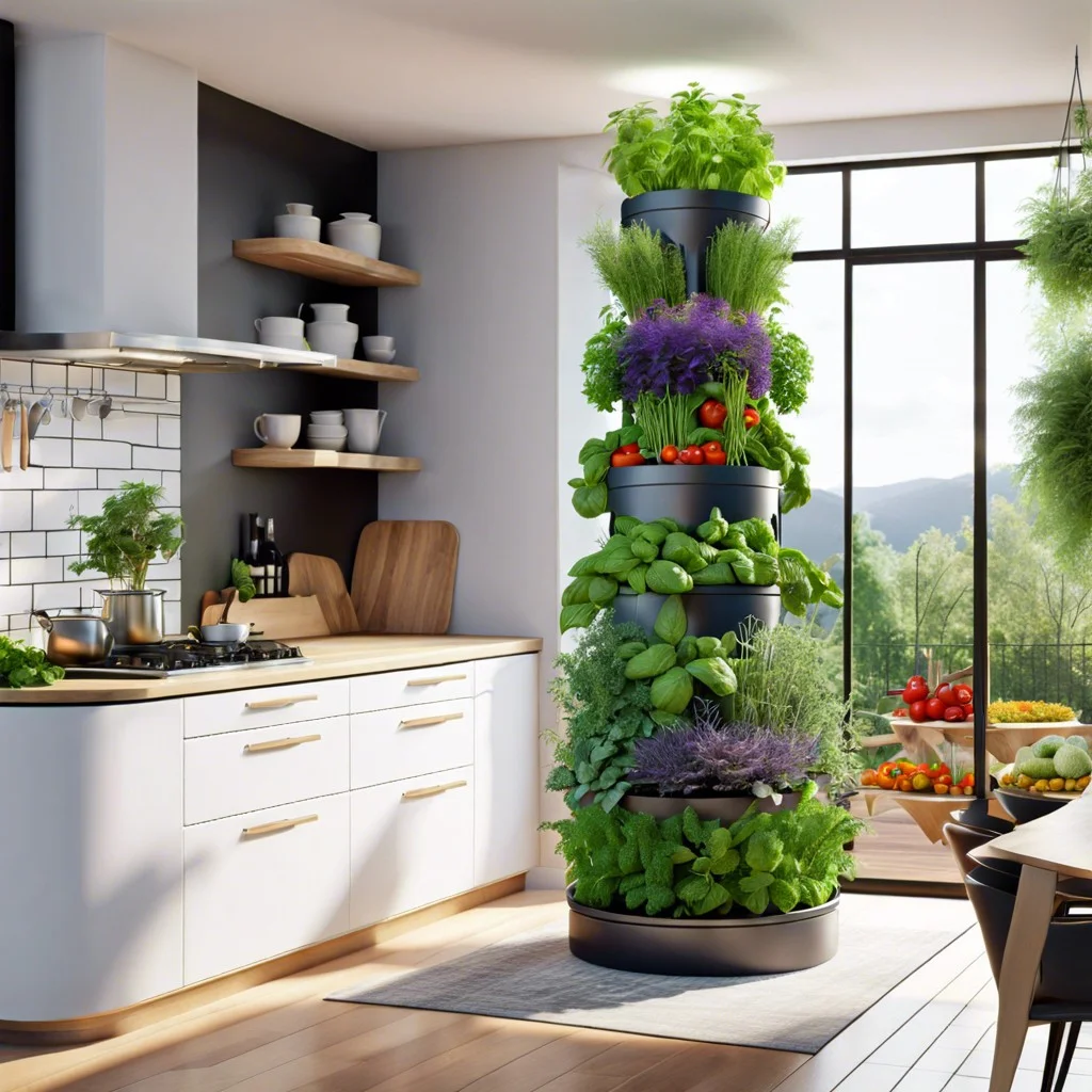 vertical herb towers