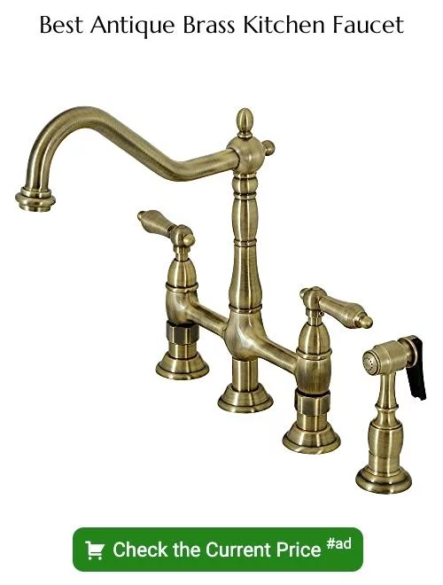 antique brass kitchen faucet