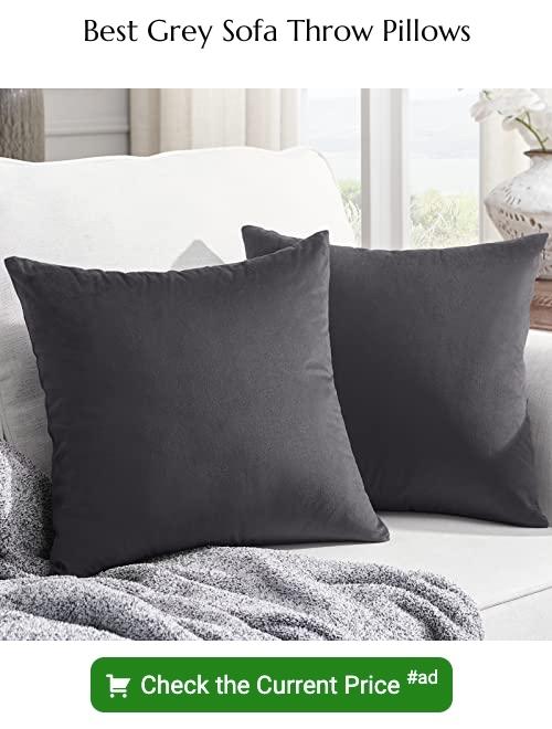 grey sofa throw pillows