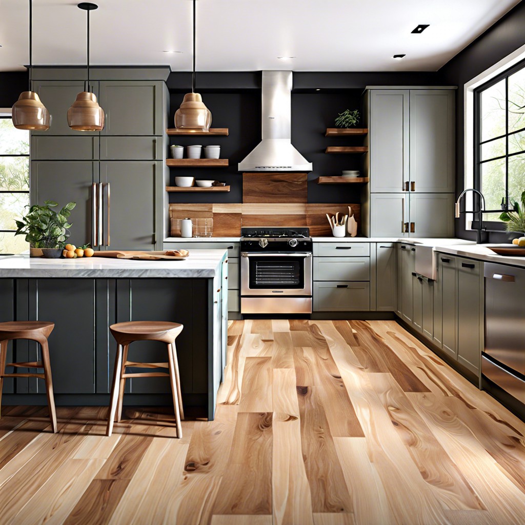 hardwood kitchen flooring