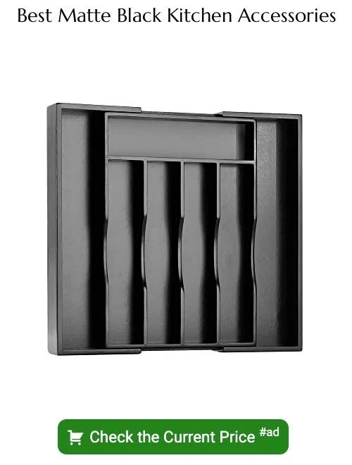 matte black kitchen accessories