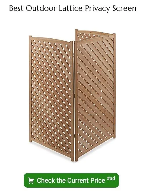 outdoor lattice privacy screen