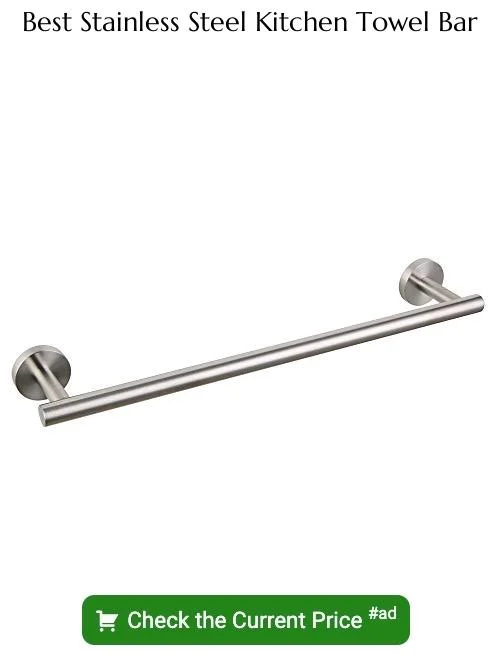 stainless steel kitchen towel bar