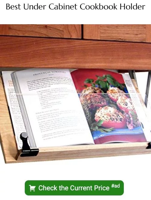 under cabinet cookbook holder