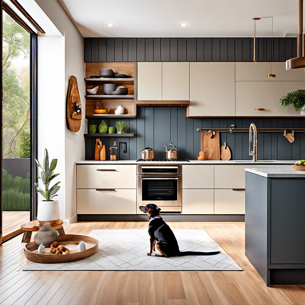 design a pet friendly kitchen space