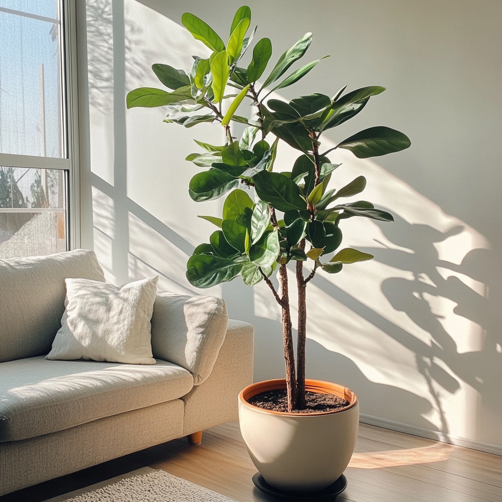 houseplant in living room decor