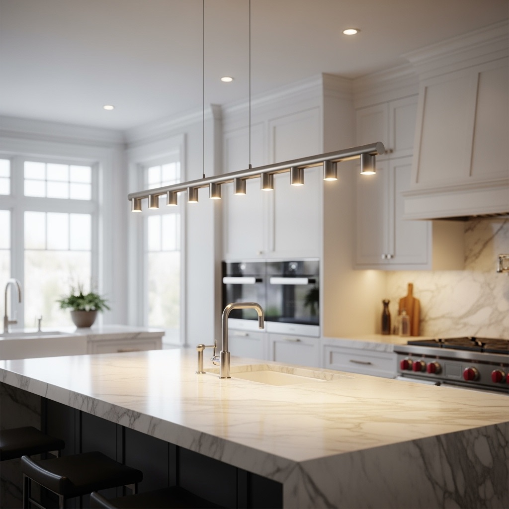 kitchen lighting above island