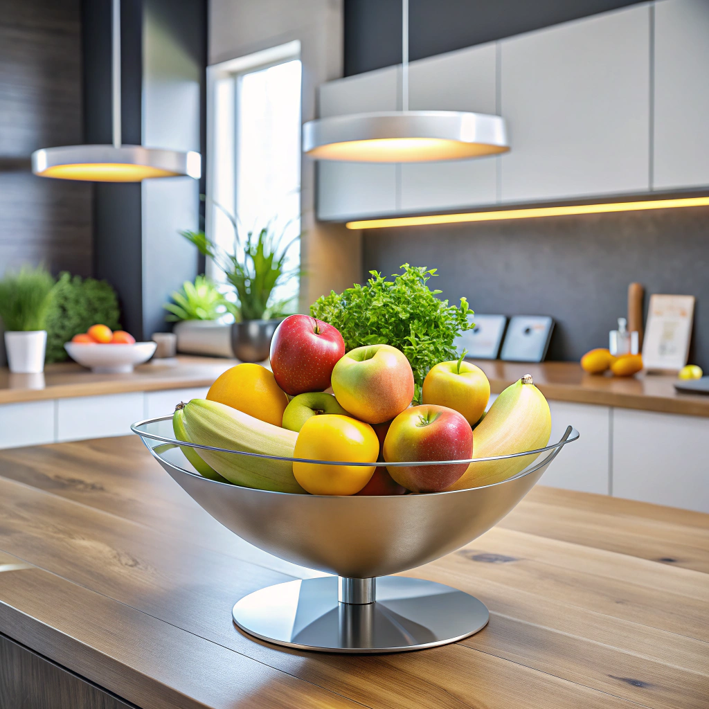 minimalist fruit bowl sculpture